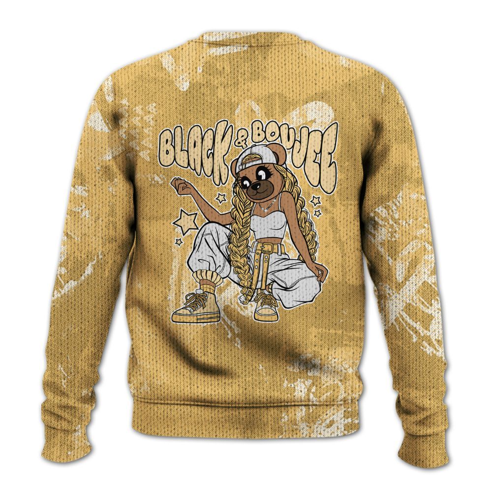 Knitted Sweater To Match Craft Paris 6s - Boujee Girls Bear Heart Grunge