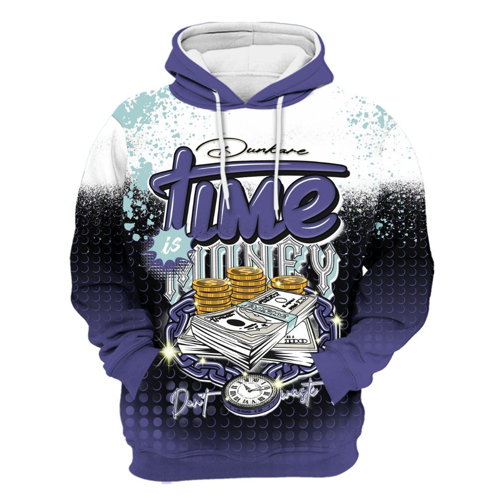 Hoodie To Match Air Ship PE Hornets - Halftone Time Is Money All Over Print
