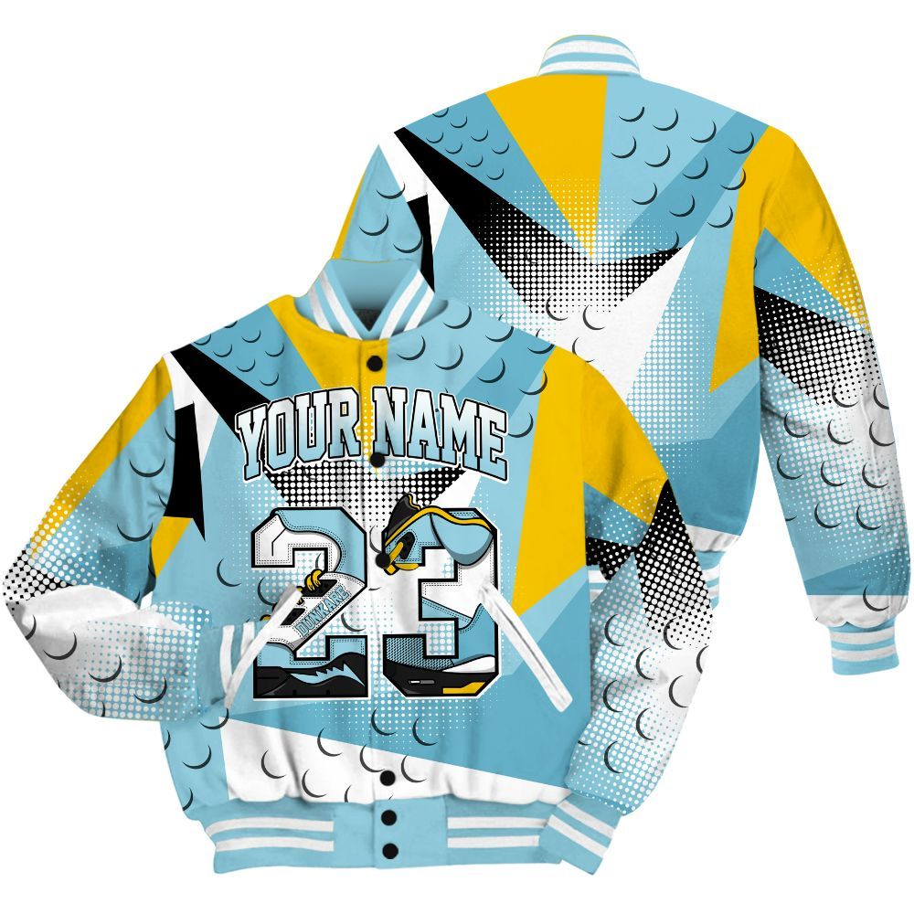 Varsity Jacket To Match Dunk High Homer Simpson Shirt, Poly Custom Name Number 23 5s All Over Print