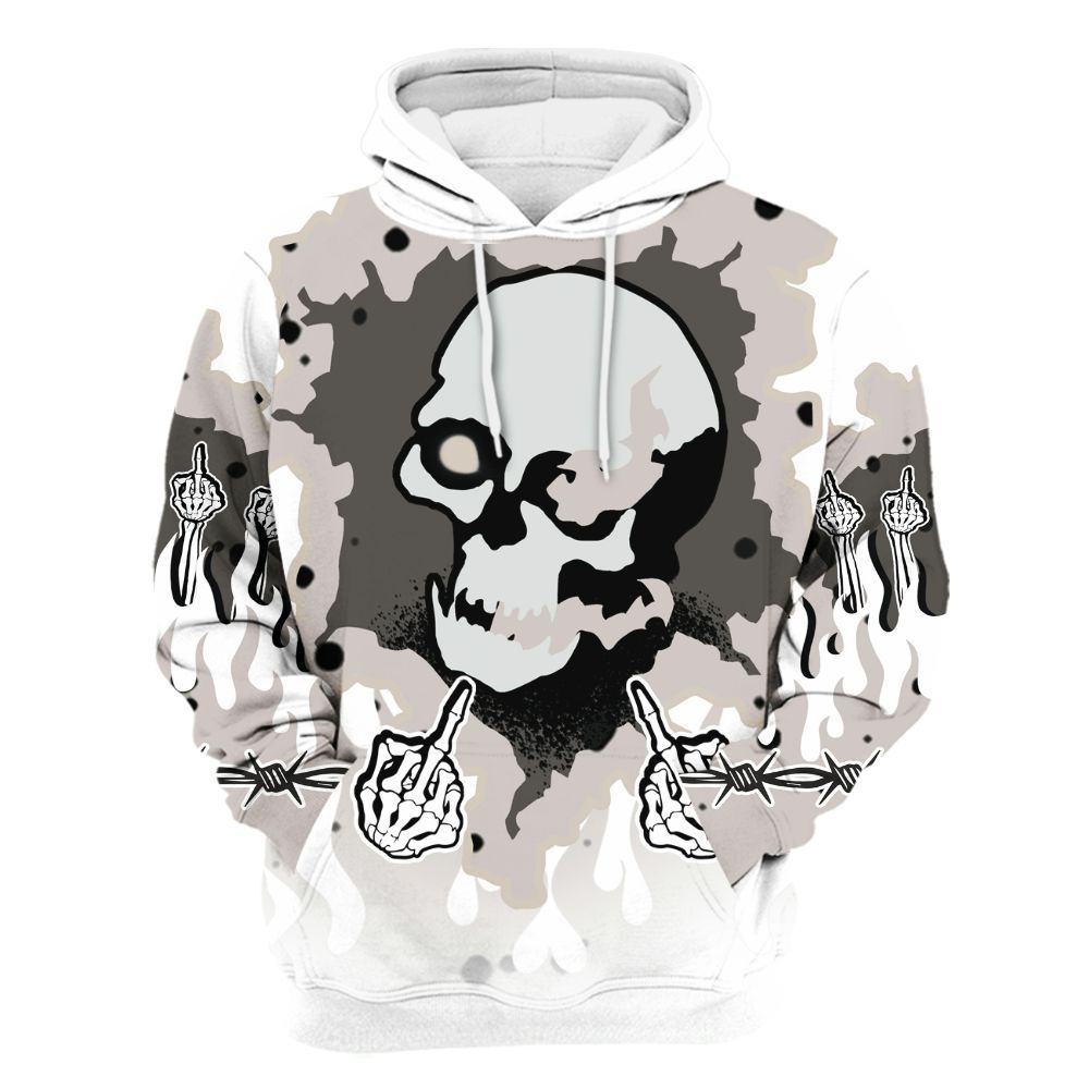 Hoodie To Match Retro Reverse Metallic 5s - F Around Find Out Graphic Trapped All Over Print