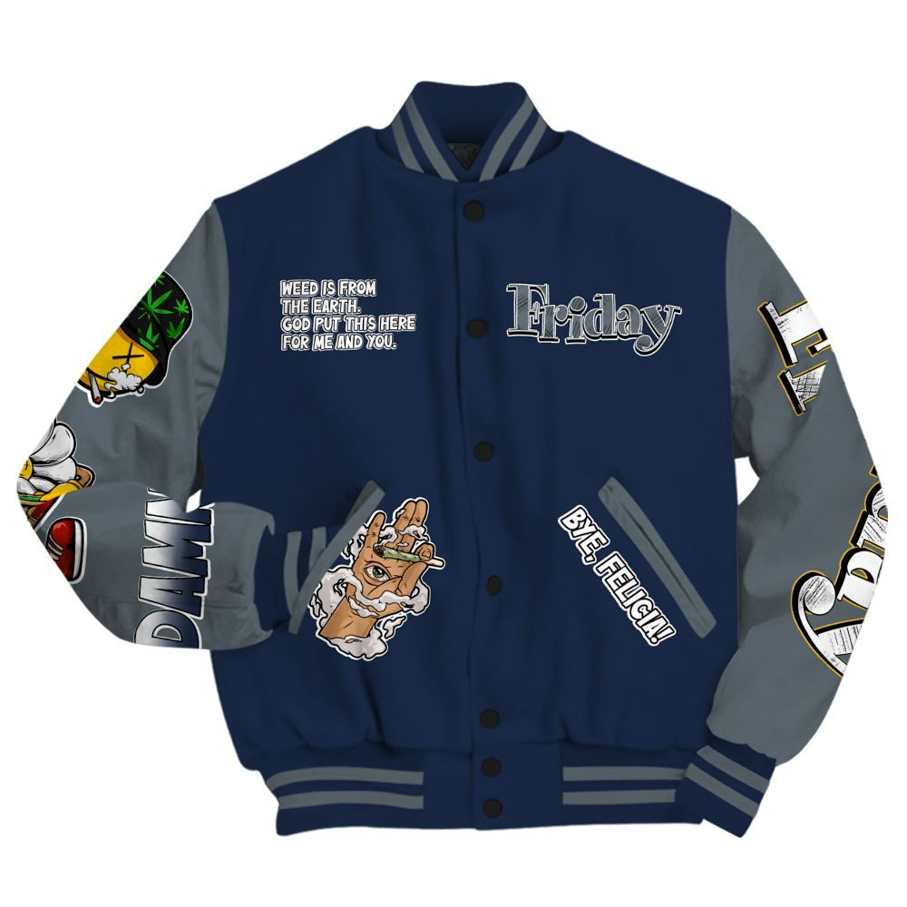 Varsity Jacket To Match Retro Flint 2026 13s - Friday Sneaker Stress Style All Over Print