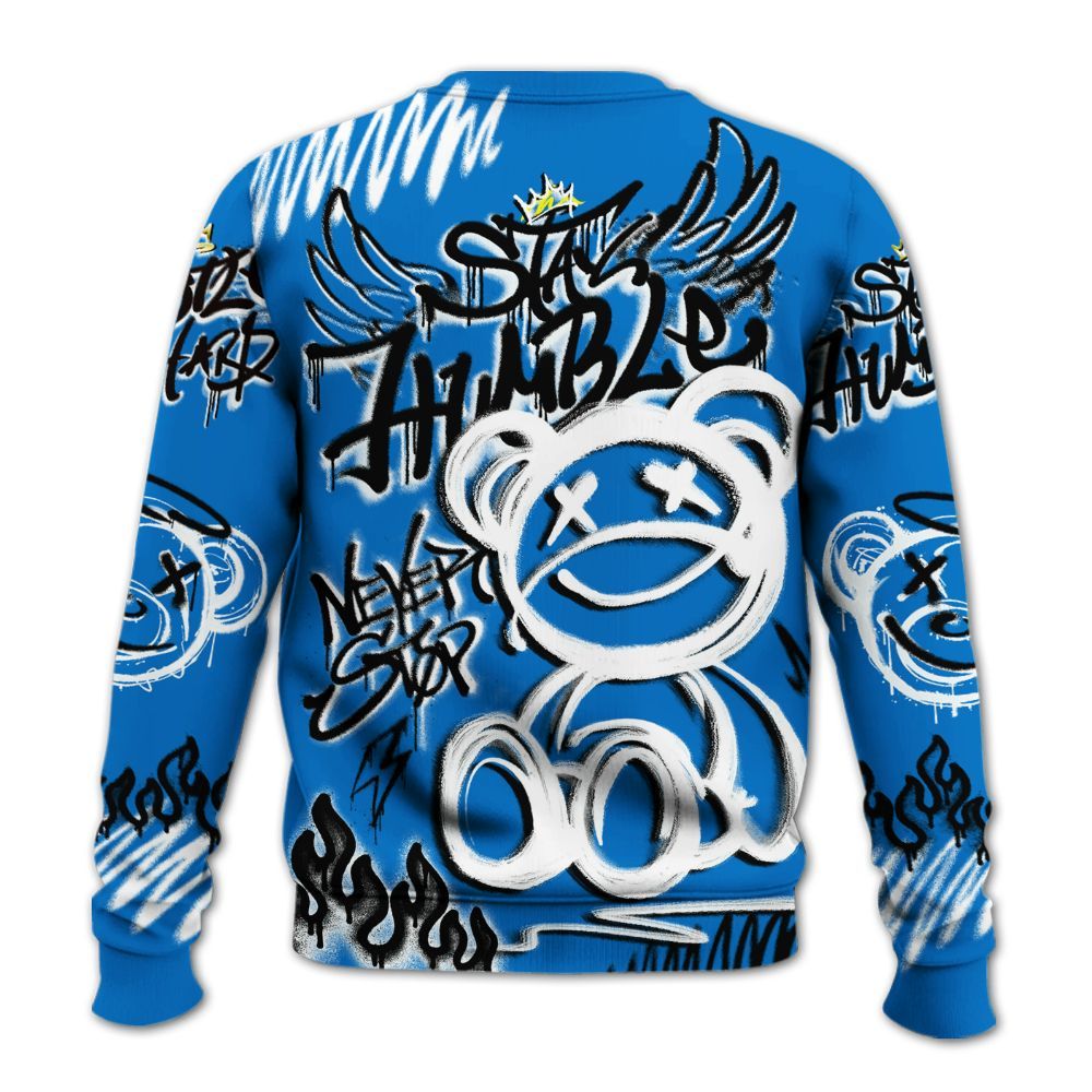 Sweatshirt To Match Low Game Royal 1s - Humble Drip Streetwear Graffity All Over Print