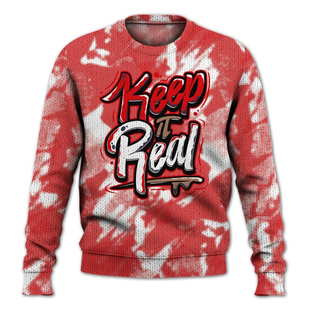 Knitted Sweater To Match Low OG Howard Bison 1s - Keeping It Reals Shirt Unisex Oufit