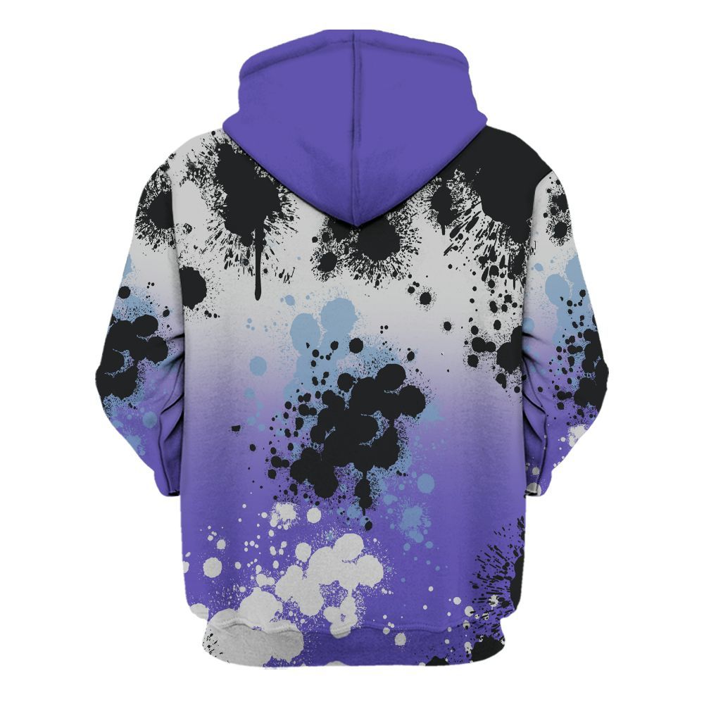 Hoodie To Match Retro Concord 5s - God Blessed Ink Drip All Over Print