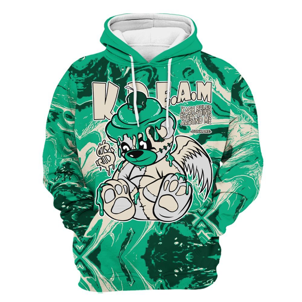 Hoodie To Match Oxidized Green 4s - Loot Bear Liquid All Over Print