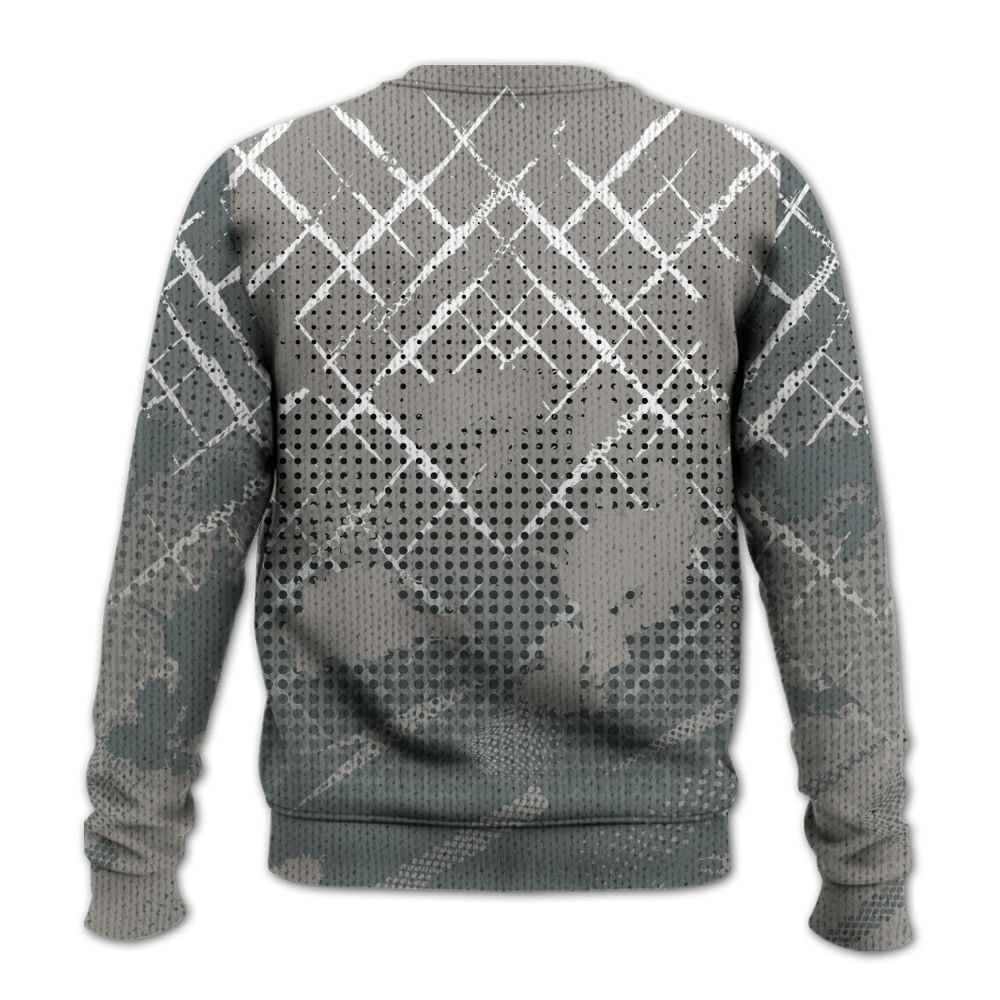 Knitted Sweater To Match Cool Grey 9s - Halftone Stand Business Dripping