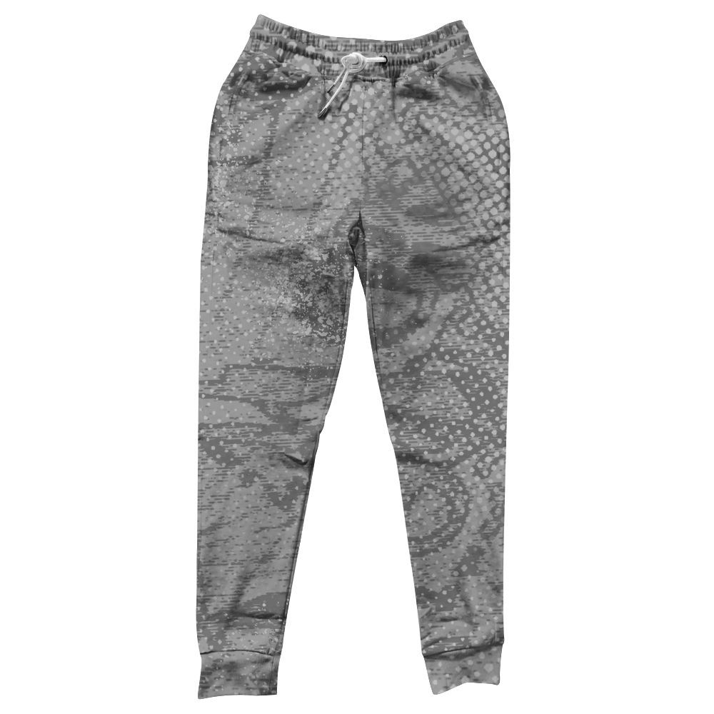 Sweatpant To Match Black Wolf Grey 12s - Avant Garde Graphic All Over Print