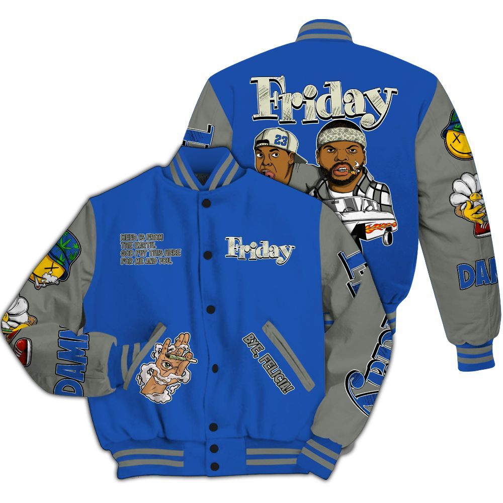 Varsity Jacket To Match Lucky Shorts 3s - Friday Sneaker Stress Style All Over Print