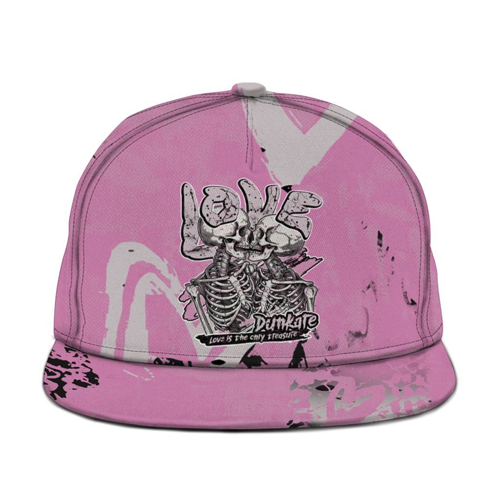Snapback To Match Neutral Grey Black White Orchid 4s - Skull Love Graphic