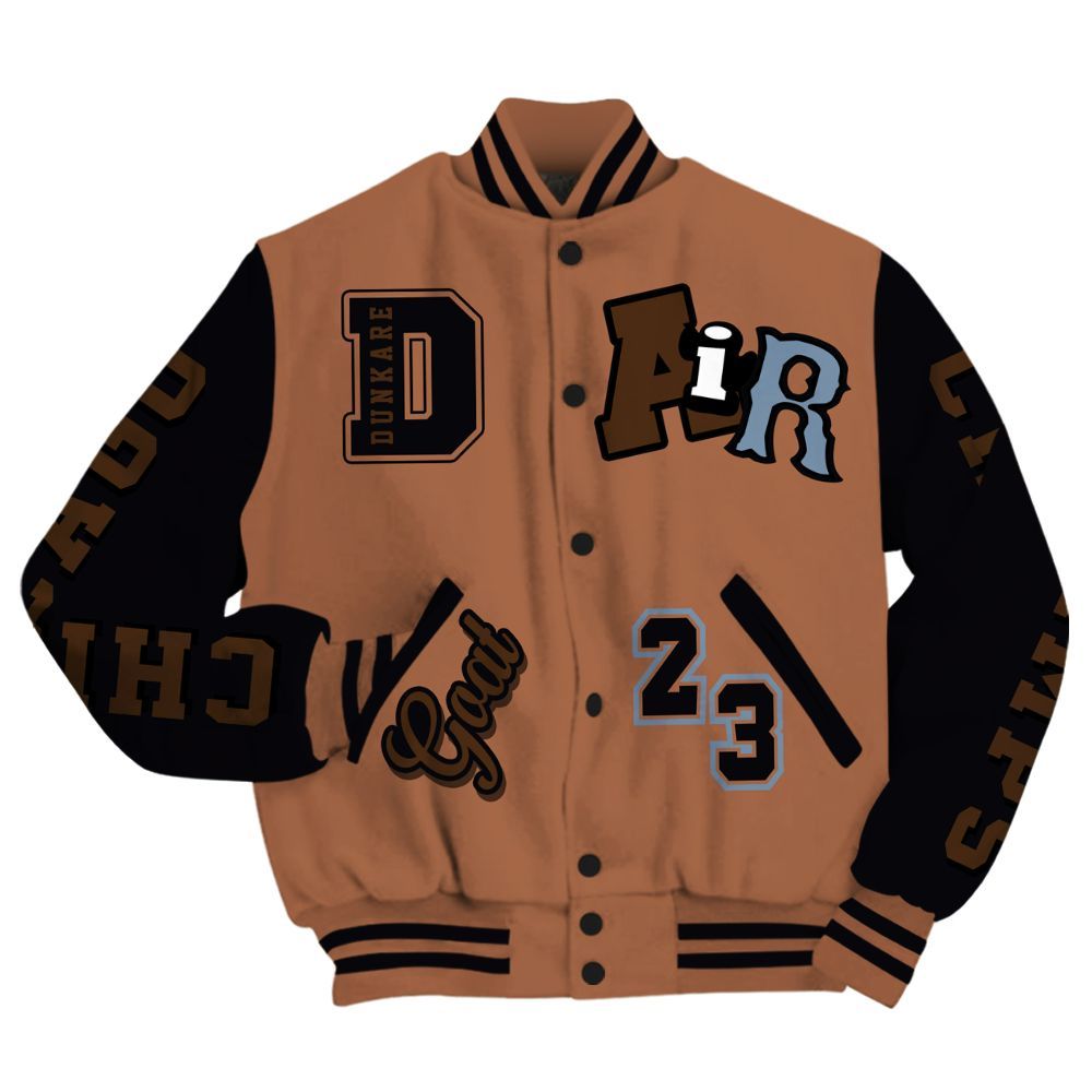 Varsity Jacket To Match Air Foamposite Metallic Copper - AIR Number 23 GOAT All Over Print