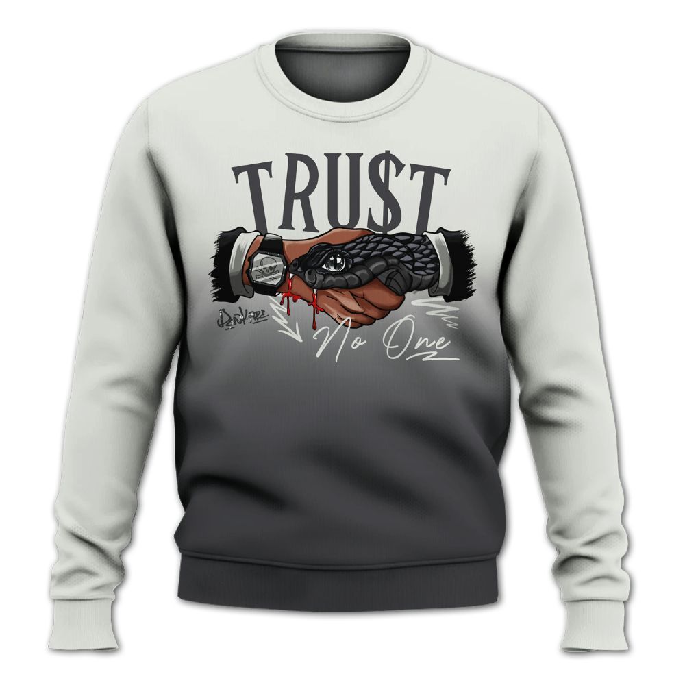 Sweatshirt To Match Fear 4s - Snake Trust No One Drip All Over Print
