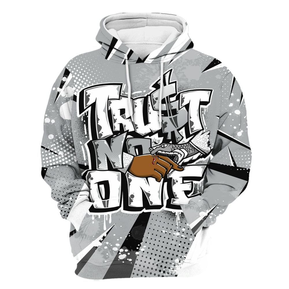 Hoodie To Match Retro Pure Money 3s - Trust No One Dripping All Over Print