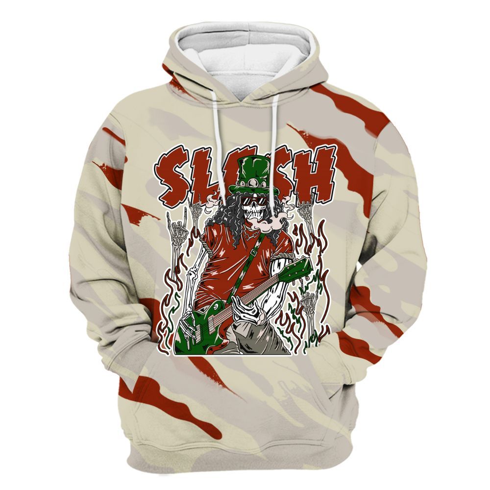 Hoodie To Match El Grito 5s - Slash Skeleton Colored All Over Print