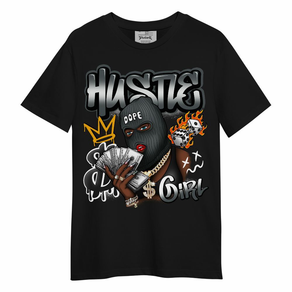 Shirt To Match Black RM Nigel Sylvester 4s - Money Hustles Girl Streetwear Unisex Shirt