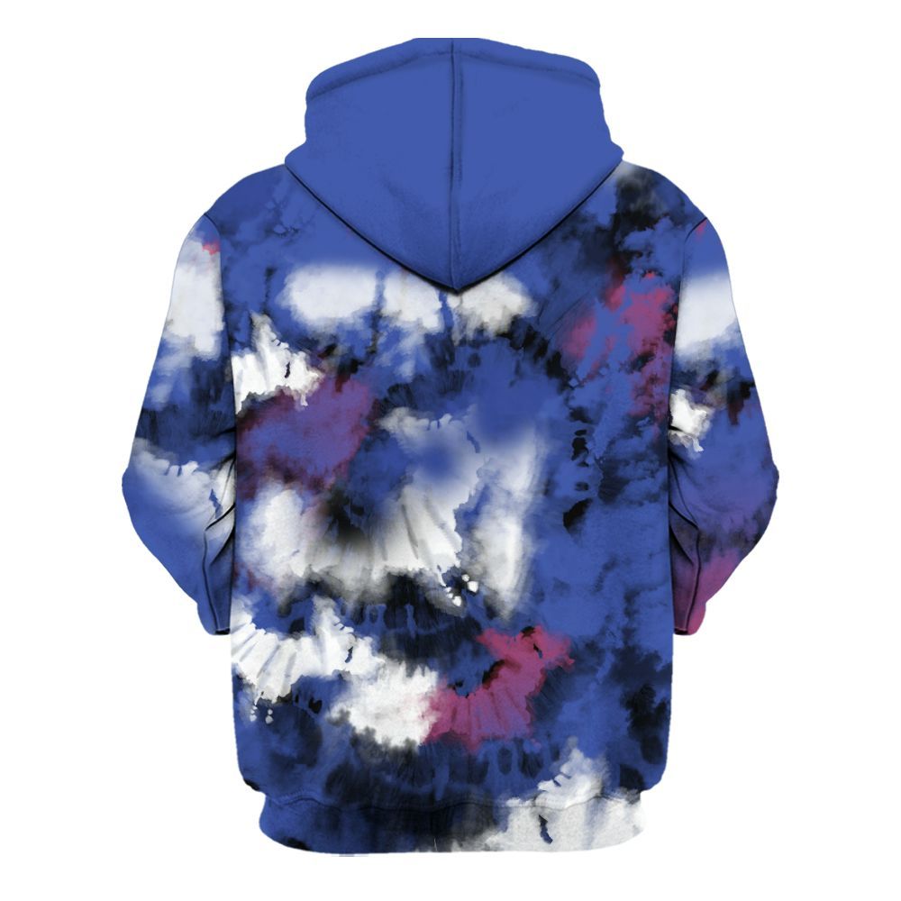 Hoodie To Match Air Griffey Max USA Red White Blue 1s - God Blessed Tie Dye All Over Print