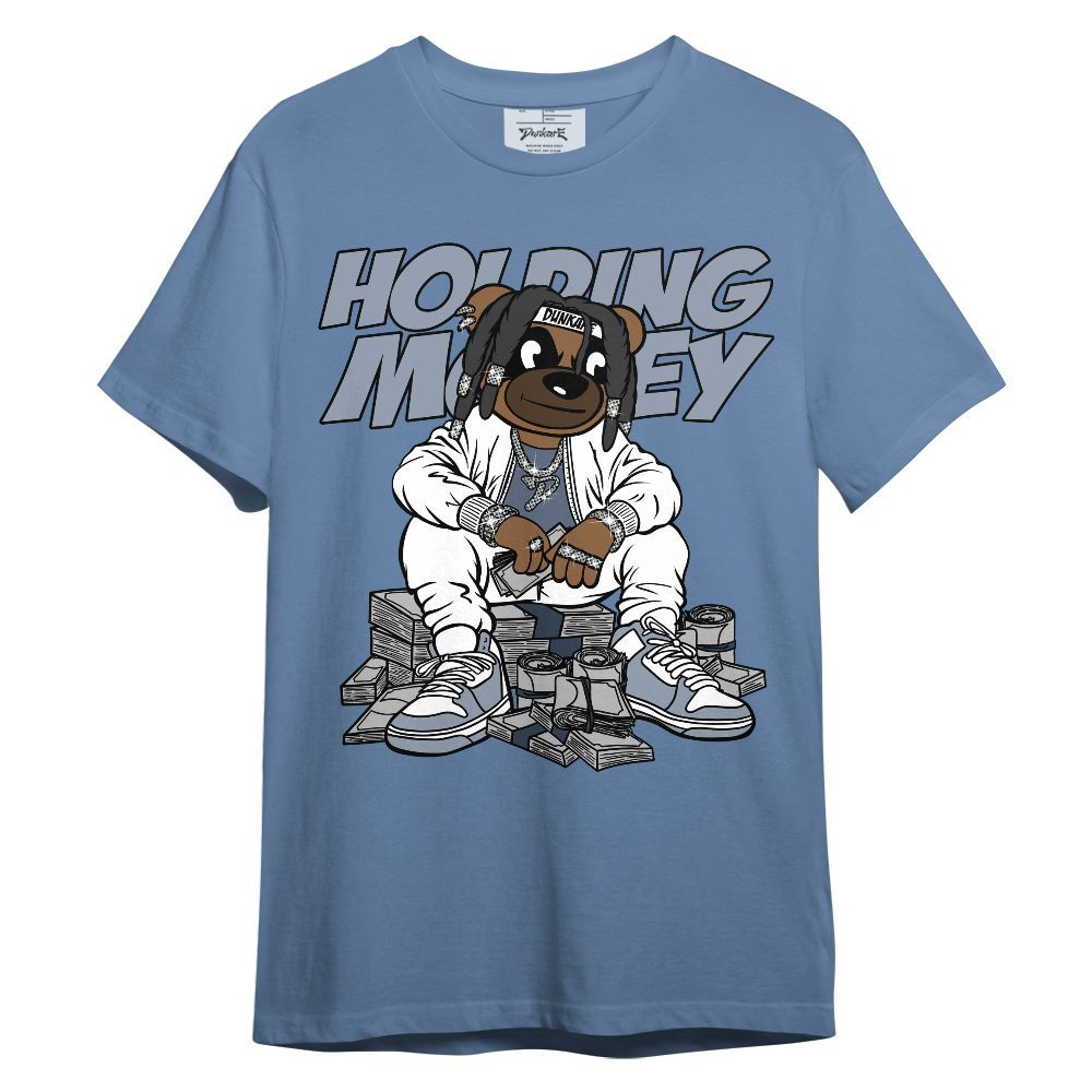Shirt To Match Low Diffused Blue 11s - Possessing Moneys Bear Unisex Shirt