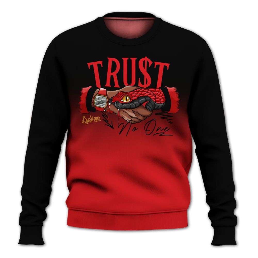 Sweatshirt To Match Scoot Zeros Retro Portland - Snake Trust No One Drip All Over Print