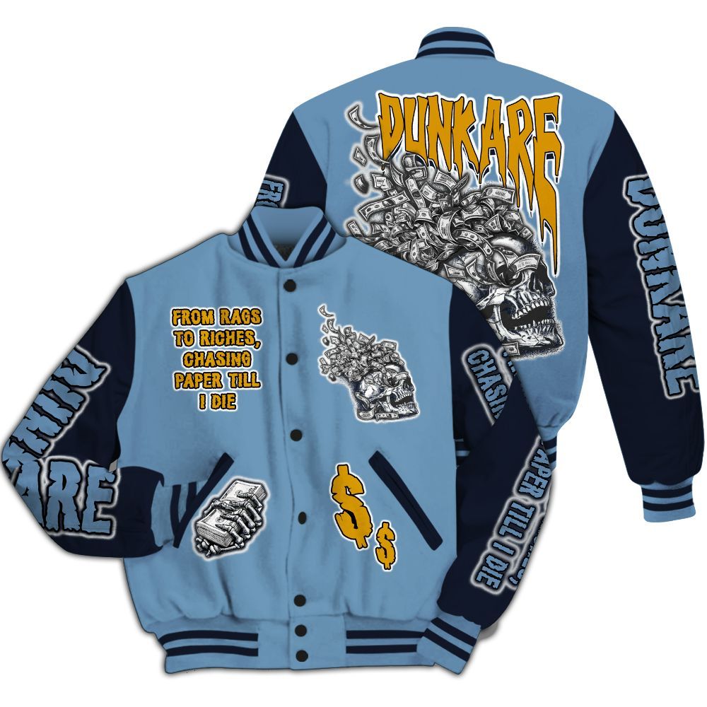Varsity Jacket To Match High OG First In Flight 1s - From Rags To Riches All Over Print