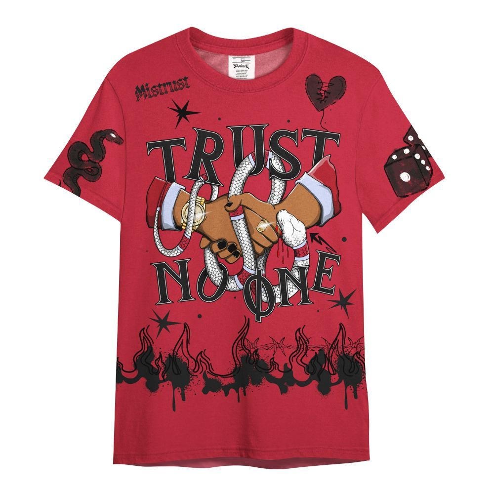 Shirt To Match Toro Bravo 6s - Trust No One Snake-Bite Doodle Crayon All Over Print