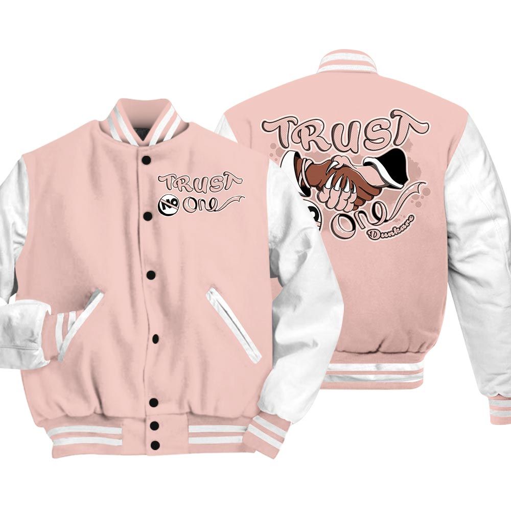 Varsity Jacket To Match Low Legend Pink 11s - Devil Trust No One Varsity Jacket Outfit 0905 LGH