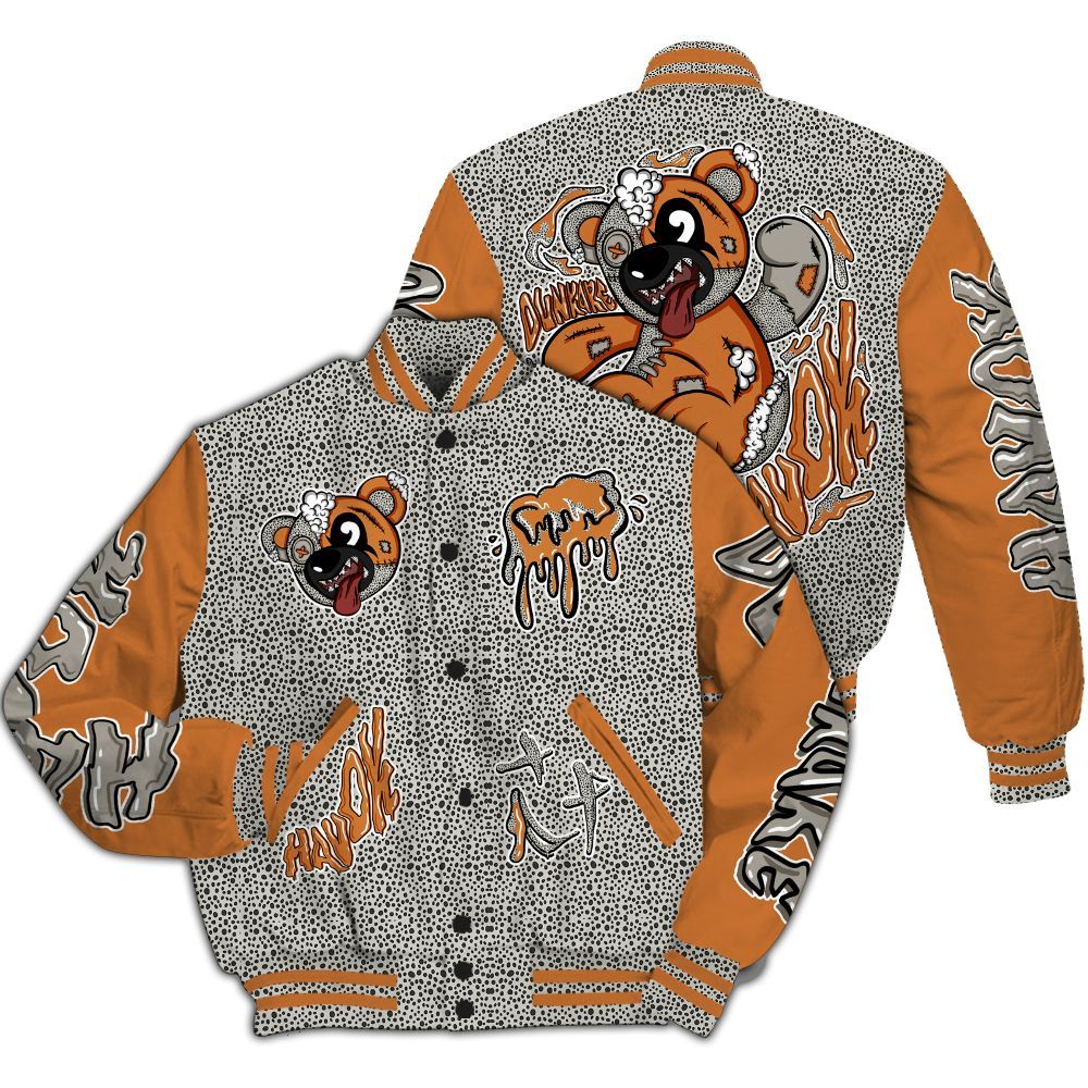 Varsity Jacket To Match Air Max 1 Safari 2024 - Havok Bear All Over Print