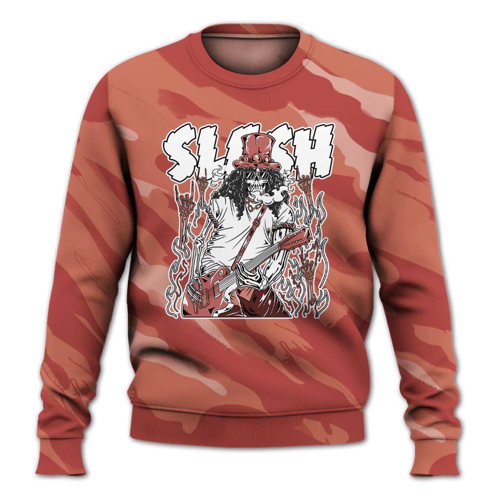 Sweatshirt To Match Dune Red 13s - Slash Skeleton Colored All Over Print