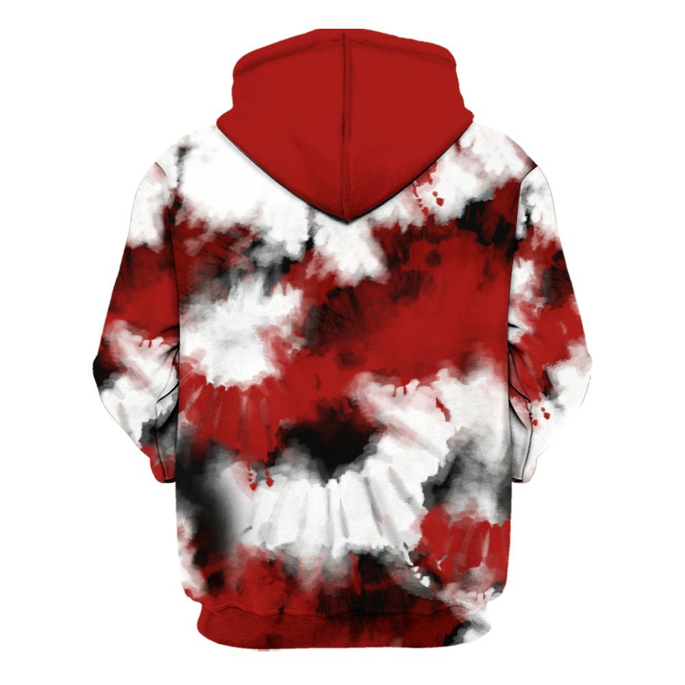 Hoodie To Match High OG Varsity Red 1s - Tie Dye FK Around Find Out All Over Print