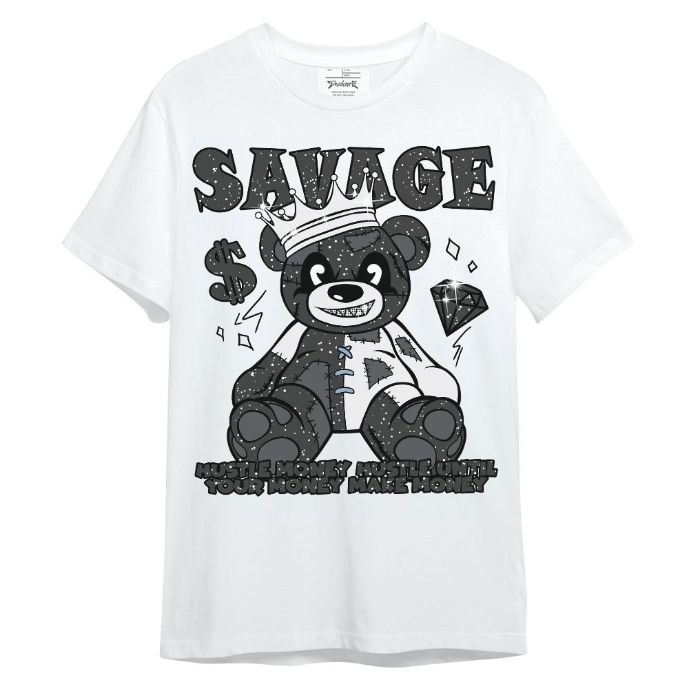 Shirt To Match Reverse Black White 6s - Savages Bear Unisex Shirt