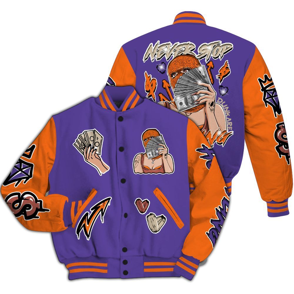 Varsity Jacket To Match Air Max Waffle SP Voltage Purple - Hustling Unique All Over Print