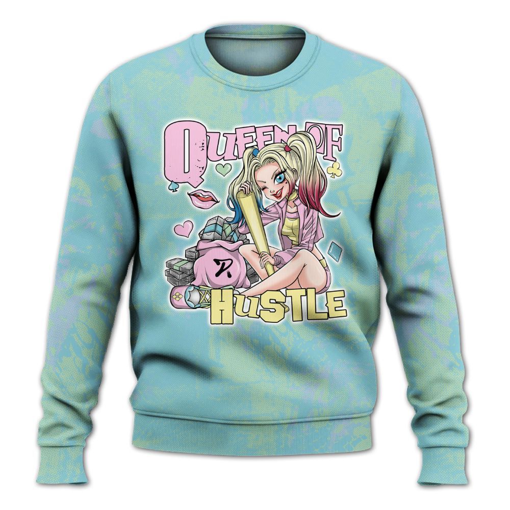Sweatshirt To Match SB Dunk Low Visty - Hustles Quiinn Heart Grunge All Over Print