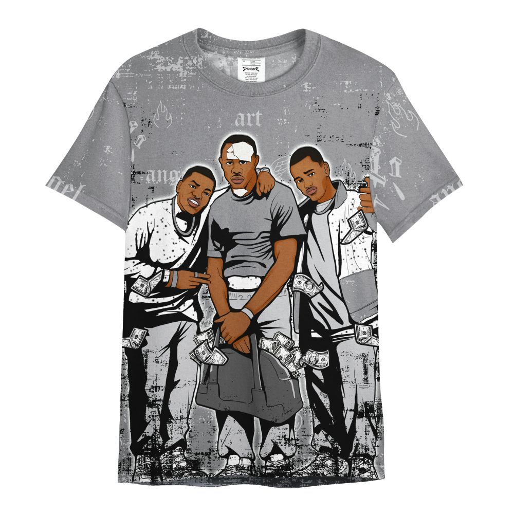 Shirt To Match Retro Wolf Grey 5s - Paid In Full Money All Over Print