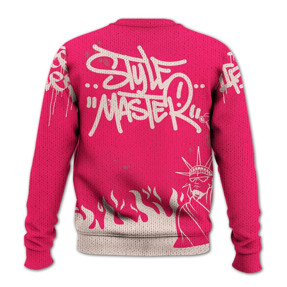 Sweater To Match A'One Hyper Pink Shirt, Graphic Fck Around Find Out Graphic