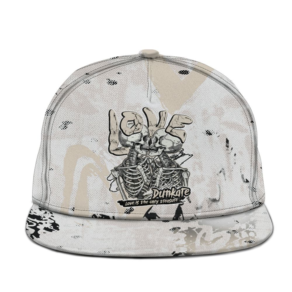 Snapback To Match Retro Reverse Metallic 5s - Skull Love Graphic