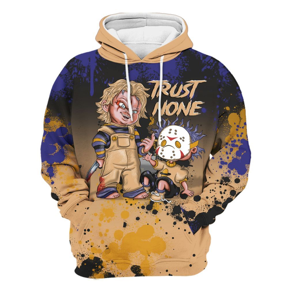 Hoodie To Match SE Afrobeats 7s - Trust No One Scary All Over Print