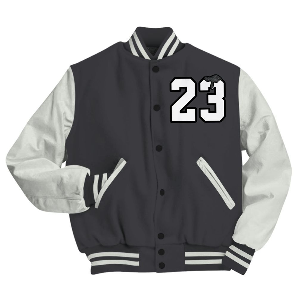 Varsity Jacket To Match Fear 4s - Custom Name Number 23 Drip All Over Print