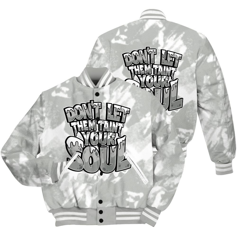 Varsity Jacket To Match Paris Cement Grey 4s Shirt - Never Taint Your Soul Shirt Unisex Oufit All Over Print