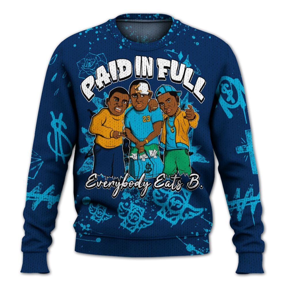 Knitted Sweater To Match Dunk Low GS Electric Algae - Everybody Paid In Full Crayon