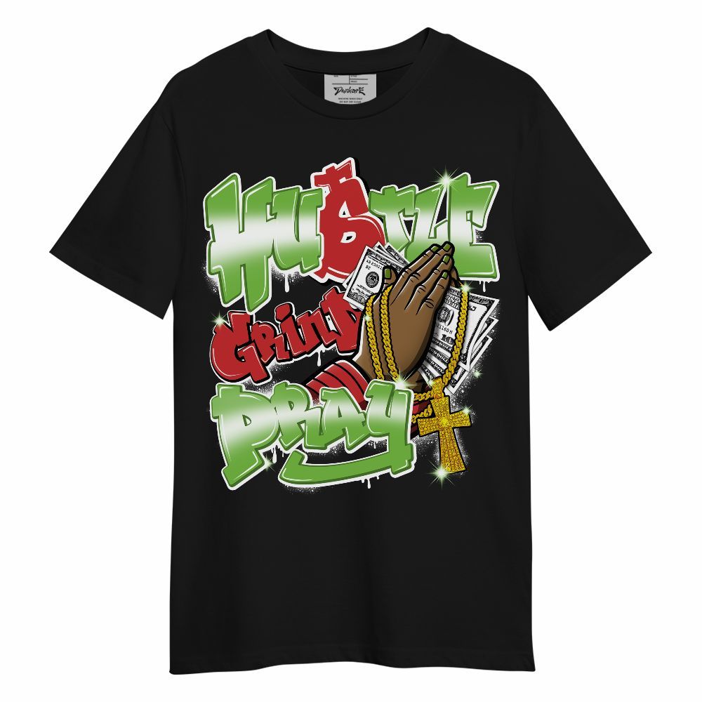 Shirt To Match Air Max Waffle SP Action Green - Hustle, Money Pray Streetwear Unisex Shirt