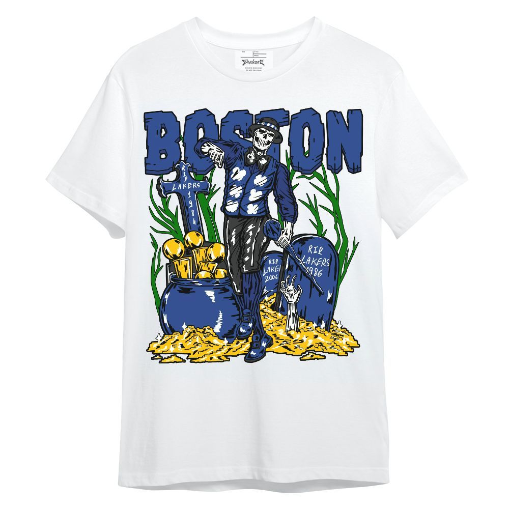 Shirt To Match Retro Hyper Royal 13s - Goldrush Skeleton Unisex Shirt