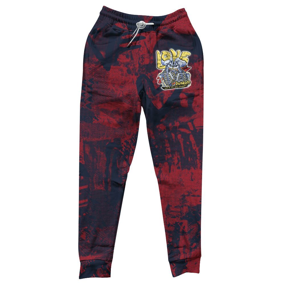 Sweatpant To Match Dunk Low COJP What The 2024 - Skull Love All Over Print