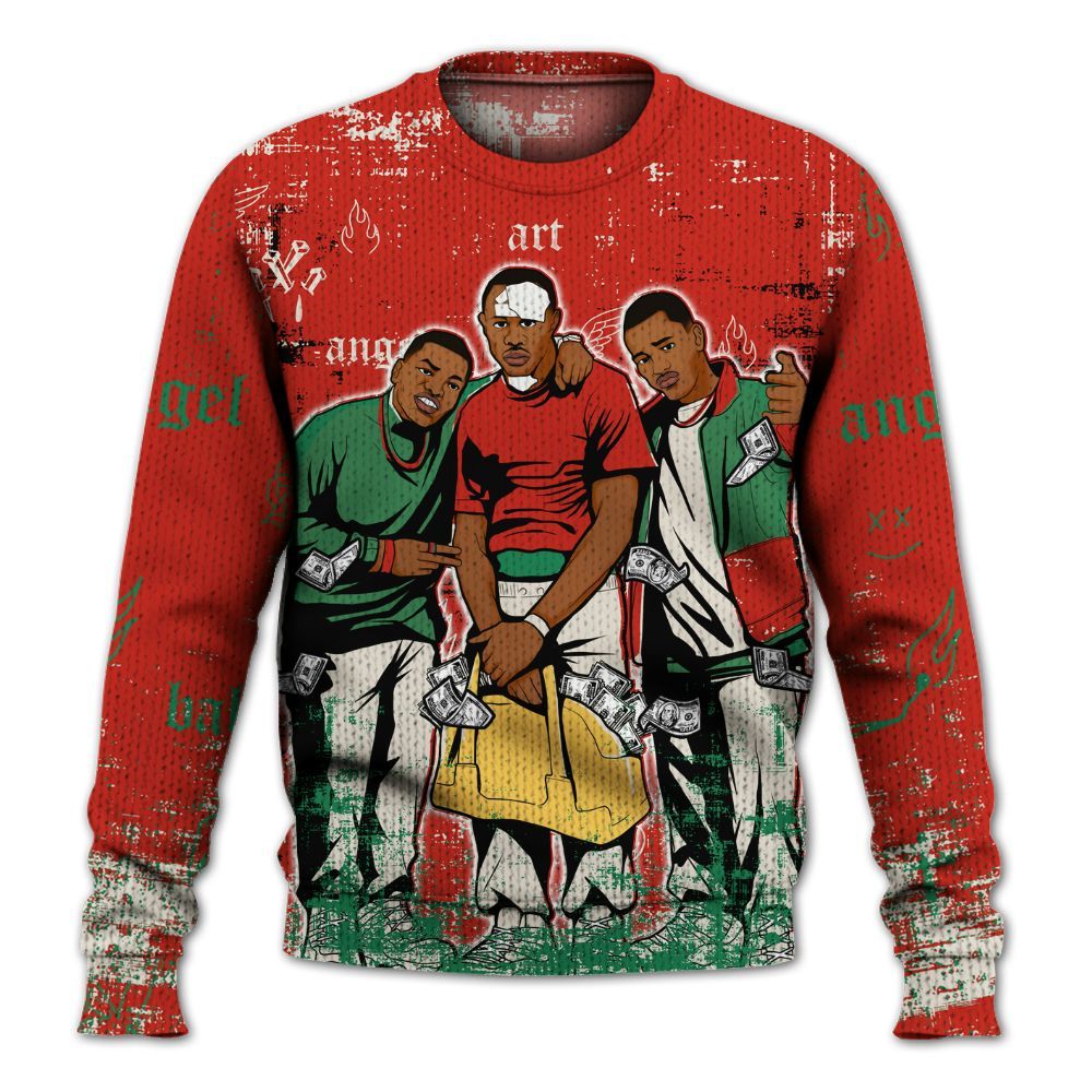 Sweater To Match Retro El Vuelo 3s Shirt, Paid In Full Money Graphic