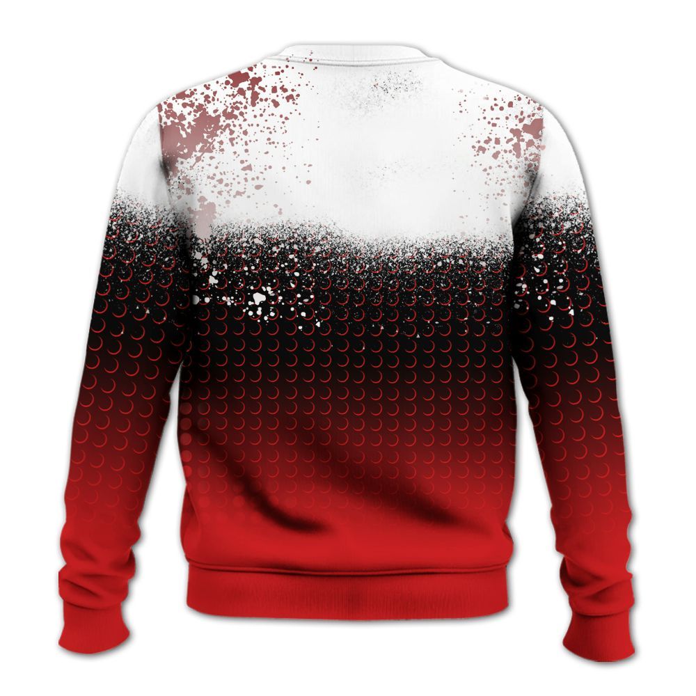 Sweatshirt To Match Low Bred 11s - Halftone Time Is Money All Over Print