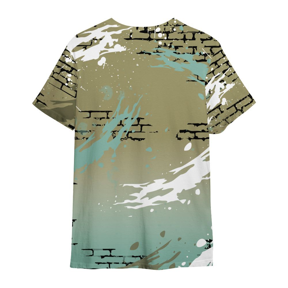 Shirt To Match Dunk Low Suede Olive Aura - Values Of Loyalty Drip All Over Print