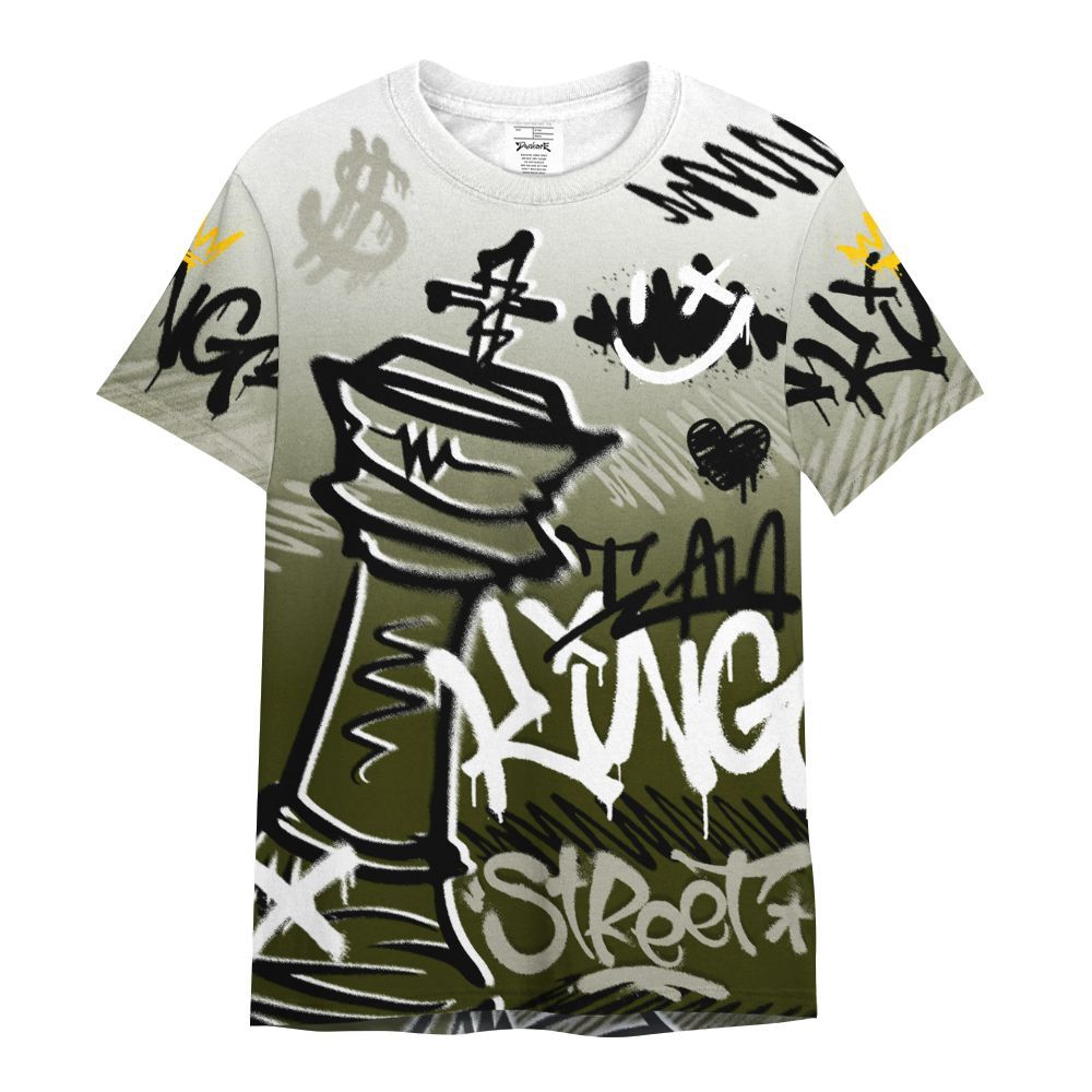 Shirt To Match Dunk Low Pale Ivory Cargo Khaki - Street King Chess Streetwear All Over Print