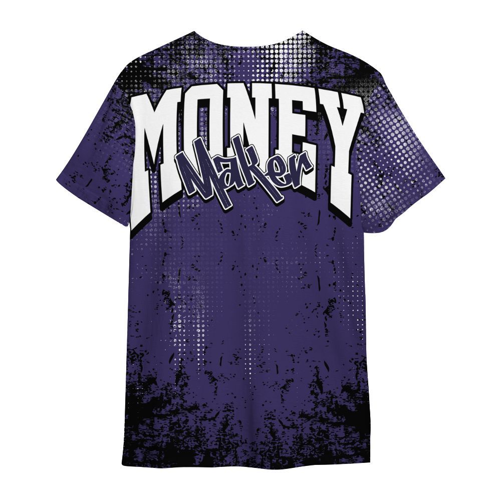 Shirt To Match Retro Court Purple 13s - Move In Silence Money Street Retro All Over Print