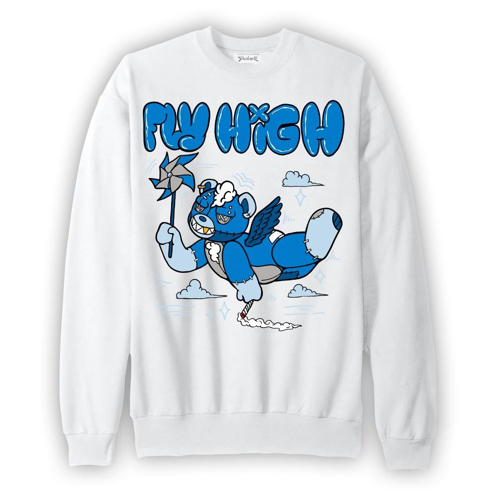 Sweatshirt To match Industrial Blue 4s Sweatshirt - Float High Hugz Graphic