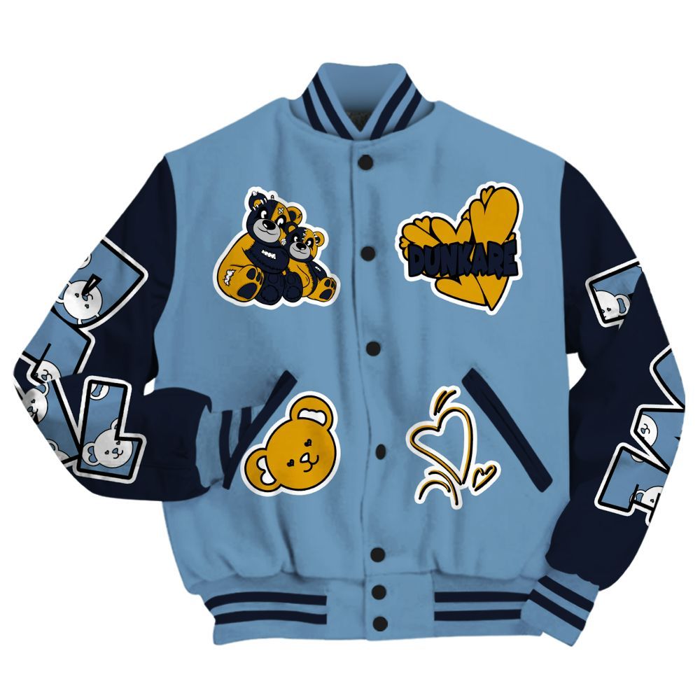 Varsity Jacket To Match High OG First In Flight 1s - Sincere Fondness Bear All Over Print