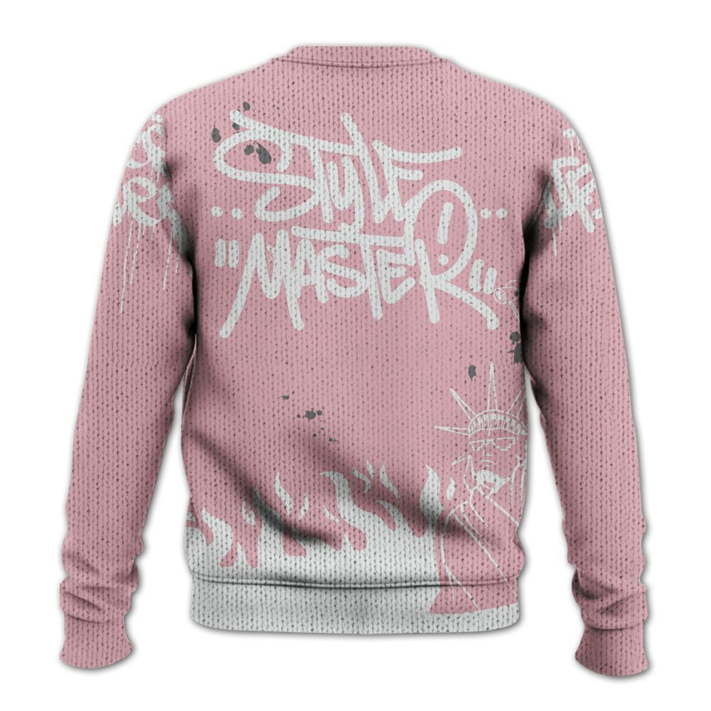 Knitted Sweater To Match Air Max DN Pink Foam - Graphic Fck Around Find Out