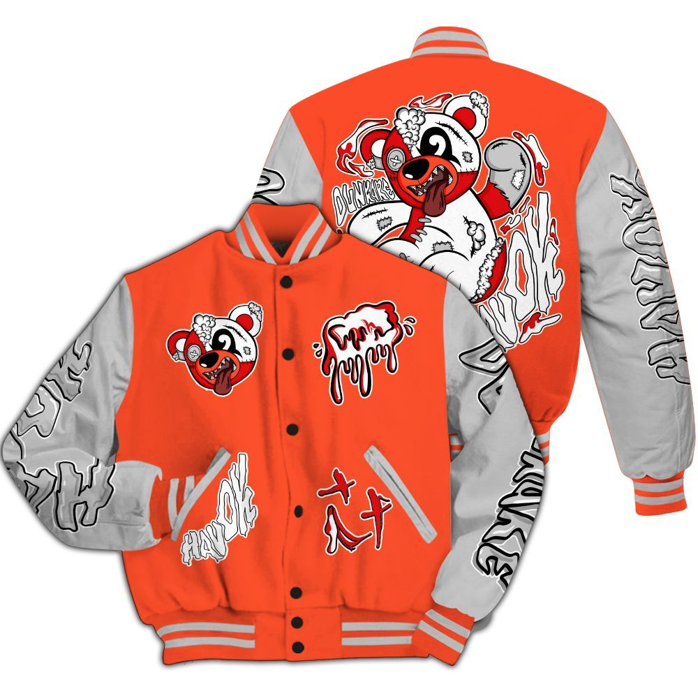 Varsity Jacket To Match Air Max 1 86 Cosmic Clay - Havok Bear All Over Print
