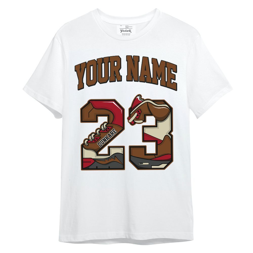 Shirt To Match Archaeo Brown 5s - Custom Name Number 23 5s Unisex Shirt